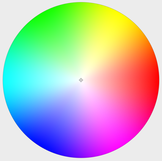 Farbverlauf in Kreis